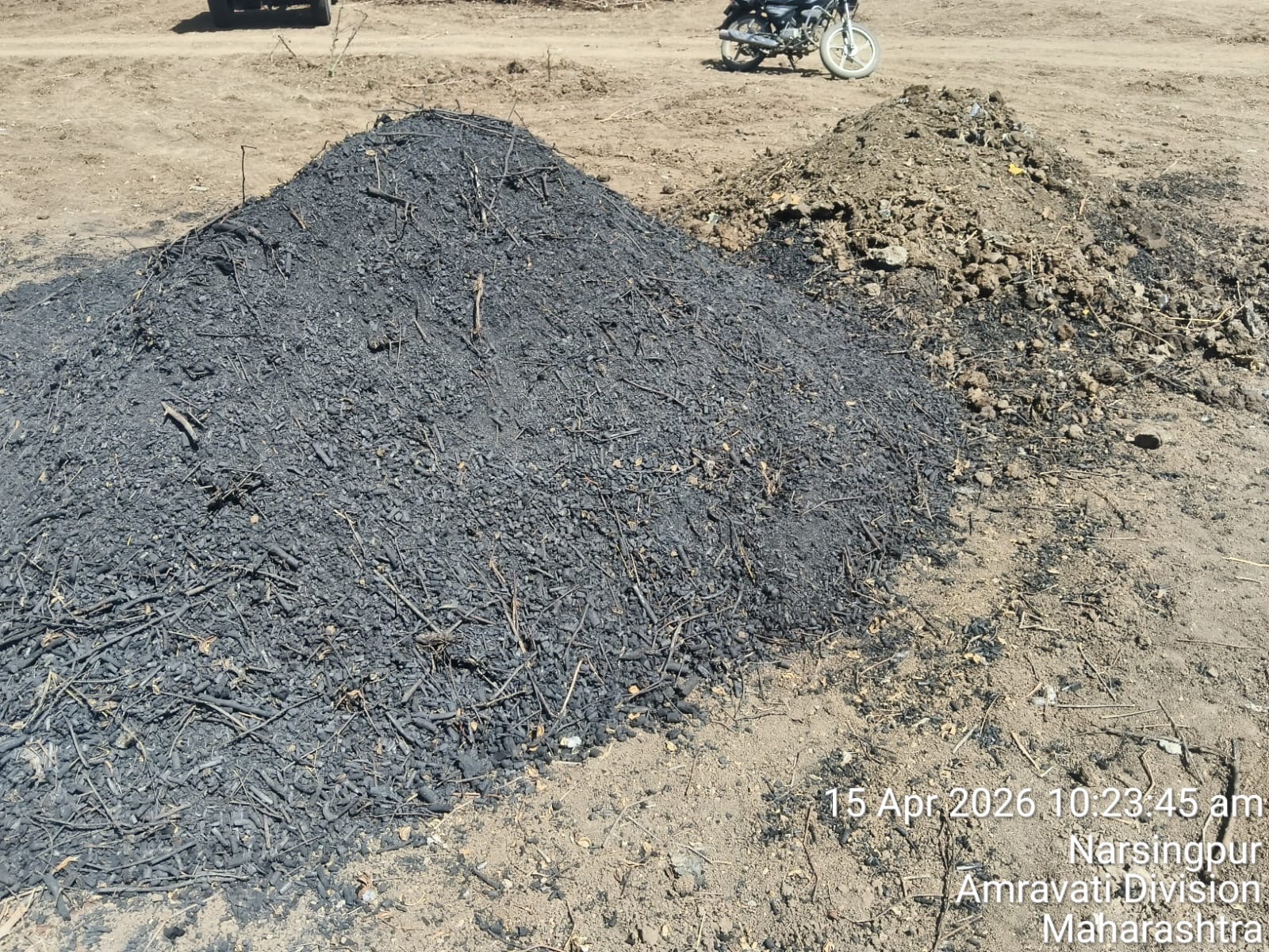 Biochar Heap, Narsingpur